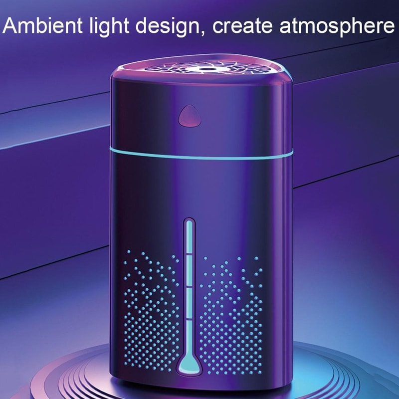 Silent USB Ultrasonic Humidifier With Silver Ion Purification And Night Light 2