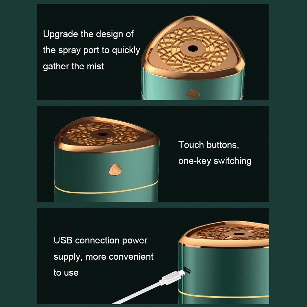 Silent USB Ultrasonic Humidifier With Silver Ion Purification And Night Light 7