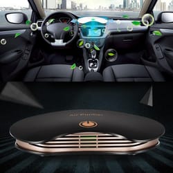 smart touch car air purifier with negative ions for home and vehicle clean air