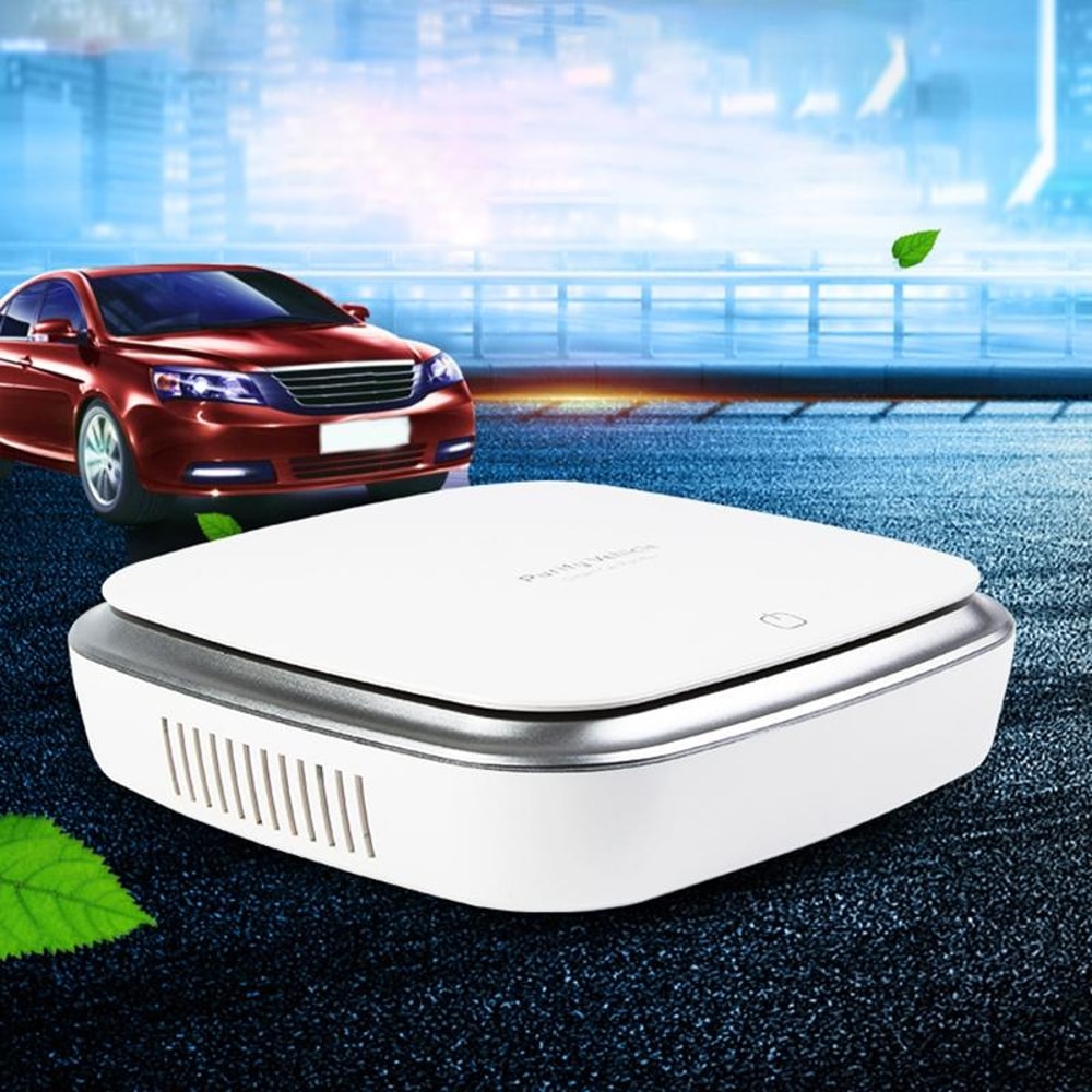 Smart Touch Car Air Purifier with Negative Ions for Home and Vehicle Clean Air