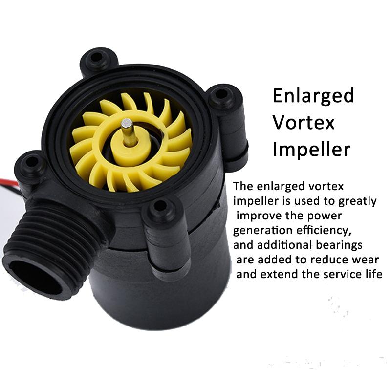 Pipeline Water Flow Generator DC Micro Hydroelectric Generator for Smart Faucets Gas Water Heaters