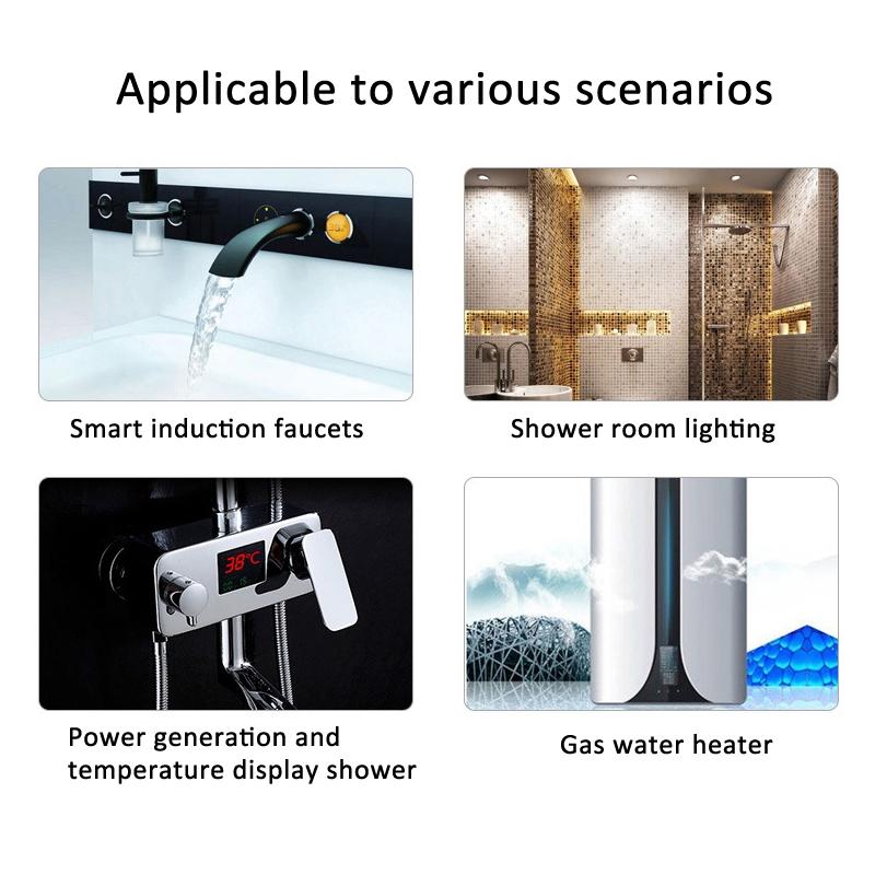 Pipeline Water Flow Generator DC Micro Hydroelectric Generator for Smart Faucets Gas Water Heaters