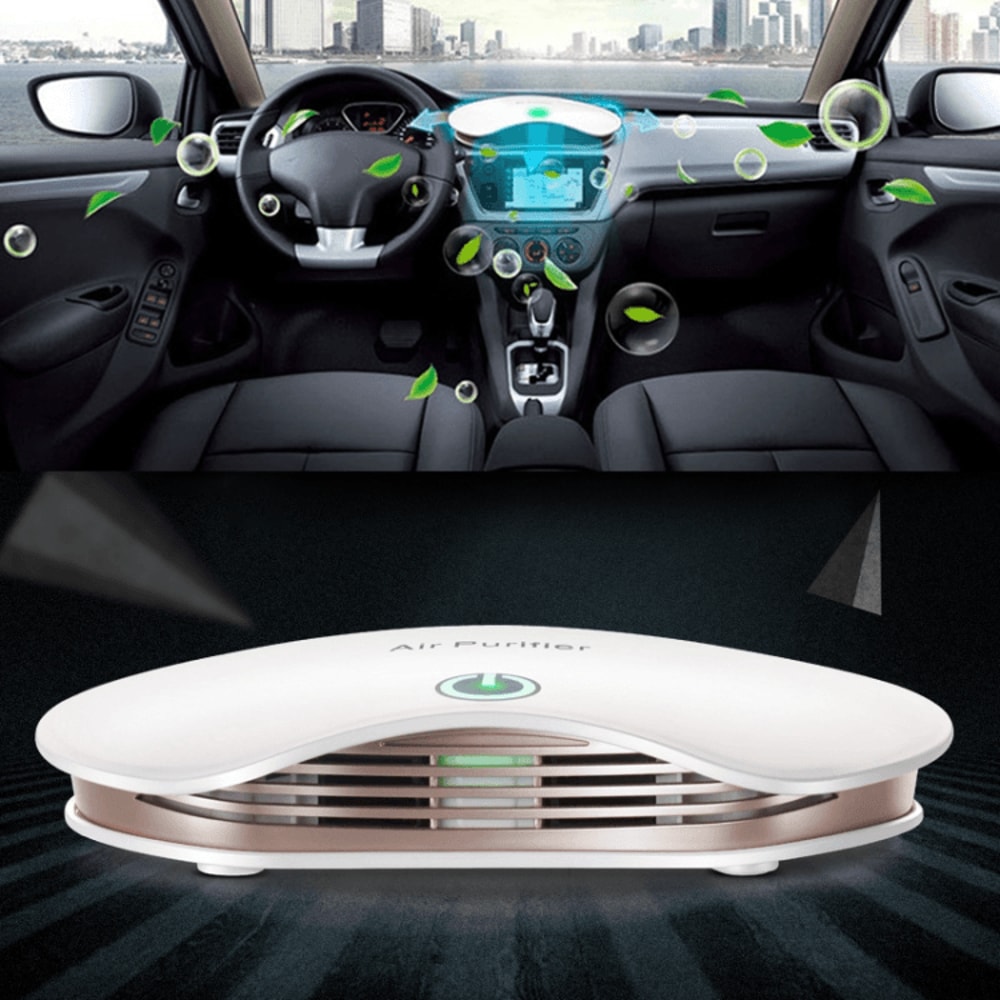 Smart Touch Car Air Purifier With Negative Ions For Home And Vehicle Clean Air 16