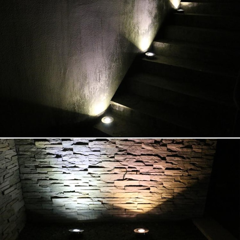 Solar Ground Lights Waterproof LED Garden Pathway Lighting For Outdoor Landscaping 1