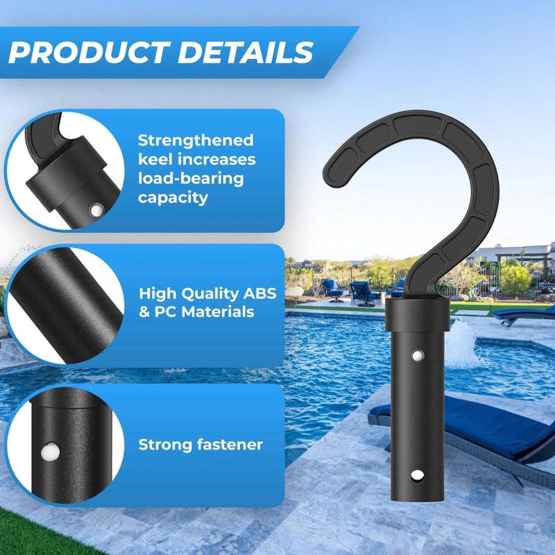 Universal Pool Robot Hook For Telescopic Poles Safe Easy Cleaner Retrieval Tool 4