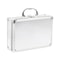 Aluminum Alloy Portable Tool Box Multifunctional Lockable Storage Case Silver