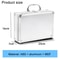 Aluminum Alloy Portable Tool Box Multifunctional Lockable Storage Case Silver