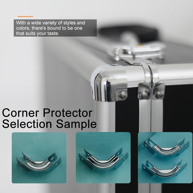 Aluminum Alloy Portable Tool Box Multifunctional Lockable Storage Case Silver