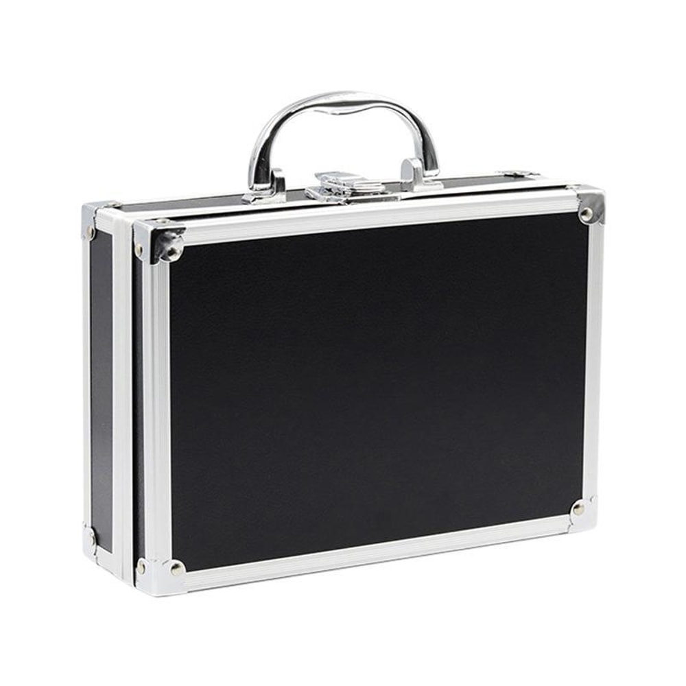 Aluminum Alloy Portable Tool Box Multifunctional Lockable Storage Case Silver