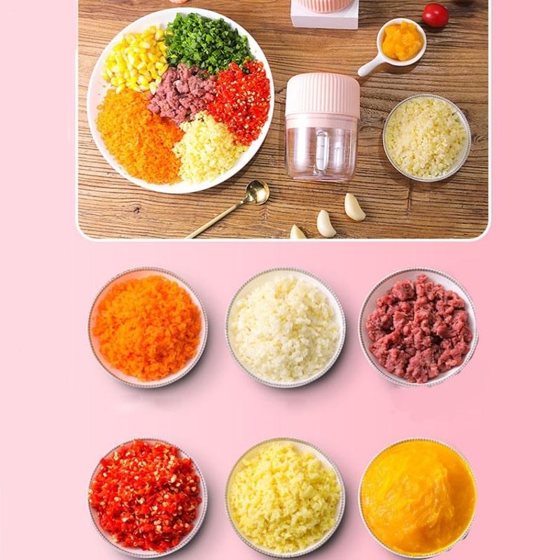Portable USB Mini Food Processor Electric Garlic Chopper For Baby Food Everyday Prep 1