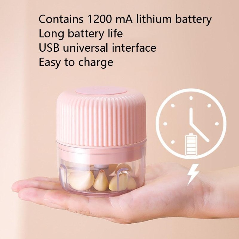 Portable USB Mini Food Processor Electric Garlic Chopper For Baby Food Everyday Prep 6