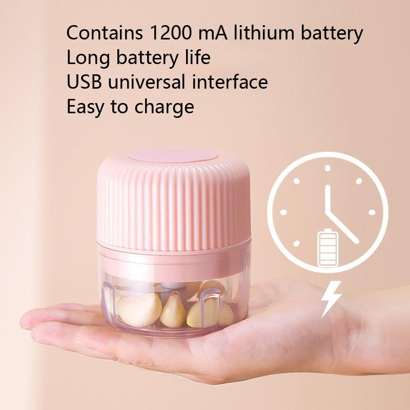 Portable USB Mini Food Processor Electric Garlic Chopper For Baby Food Everyday Prep 6