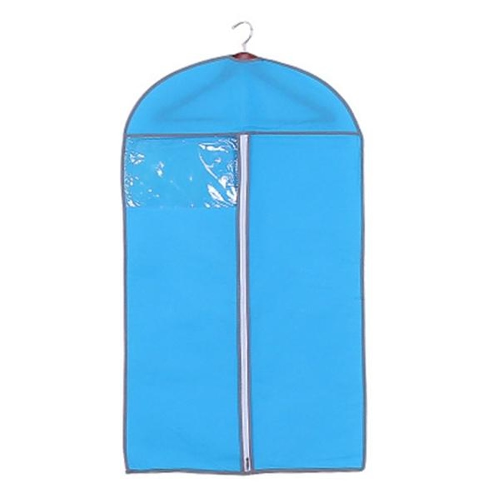 Blue Candy Colors Clothes Storage Bag Garment Suit Cover Dust Protector For Wardrobe Organization 0