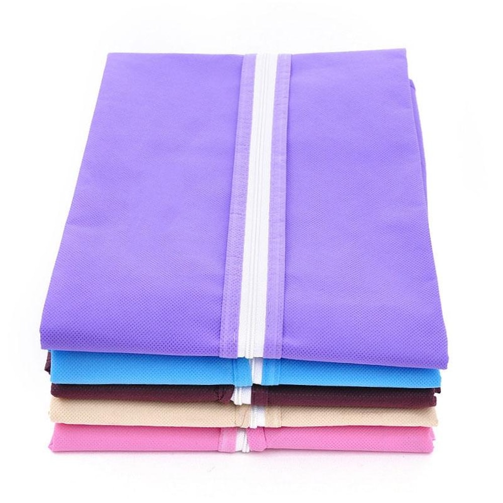 Blue Candy Colors Clothes Storage Bag Garment Suit Cover Dust Protector For Wardrobe Organization 2