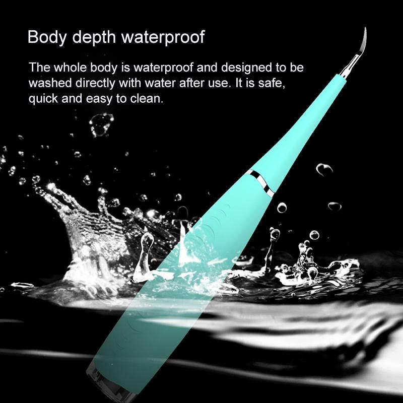 5Speed USB Rechargeable Electric Teeth Polisher Waterproof Dental Cleaning Tool 4