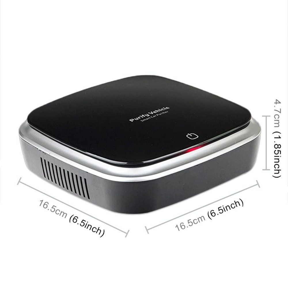 Smart Touch Car Air Purifier With Negative Ion Filtration USB Portable Cleaner 1
