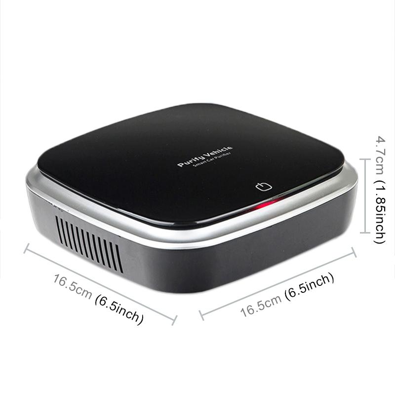 Smart Touch Car Air Purifier With Negative Ion Filtration USB Portable Cleaner 1