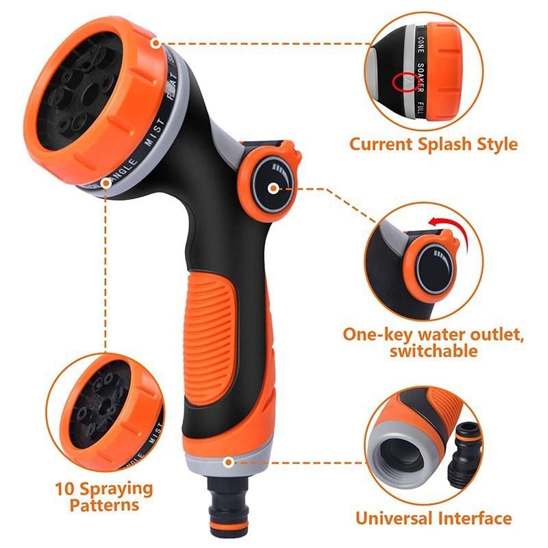 Multifunctional Garden Hose Nozzle Watering & Car Wash Spray Gun