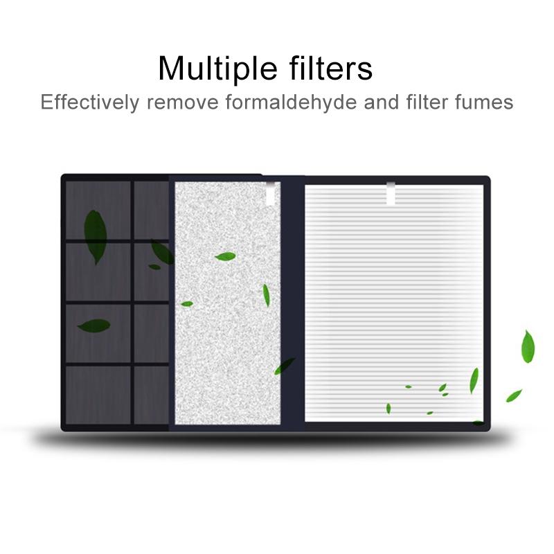 Smart Touch Car Air Purifier With Negative Ion Filtration For Home Vehicle 8