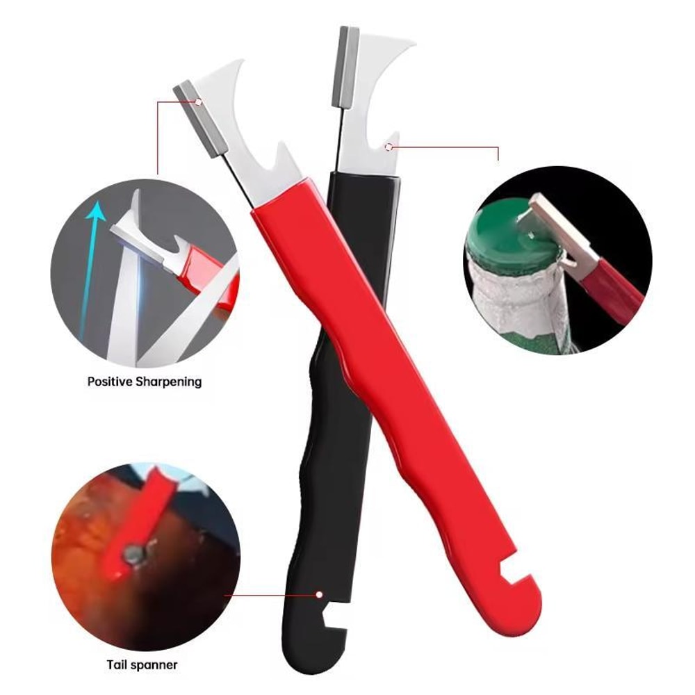 Portable Knife Garden Tool Sharpener Multifunction Handheld Bottle Opener Wrench Tool 2