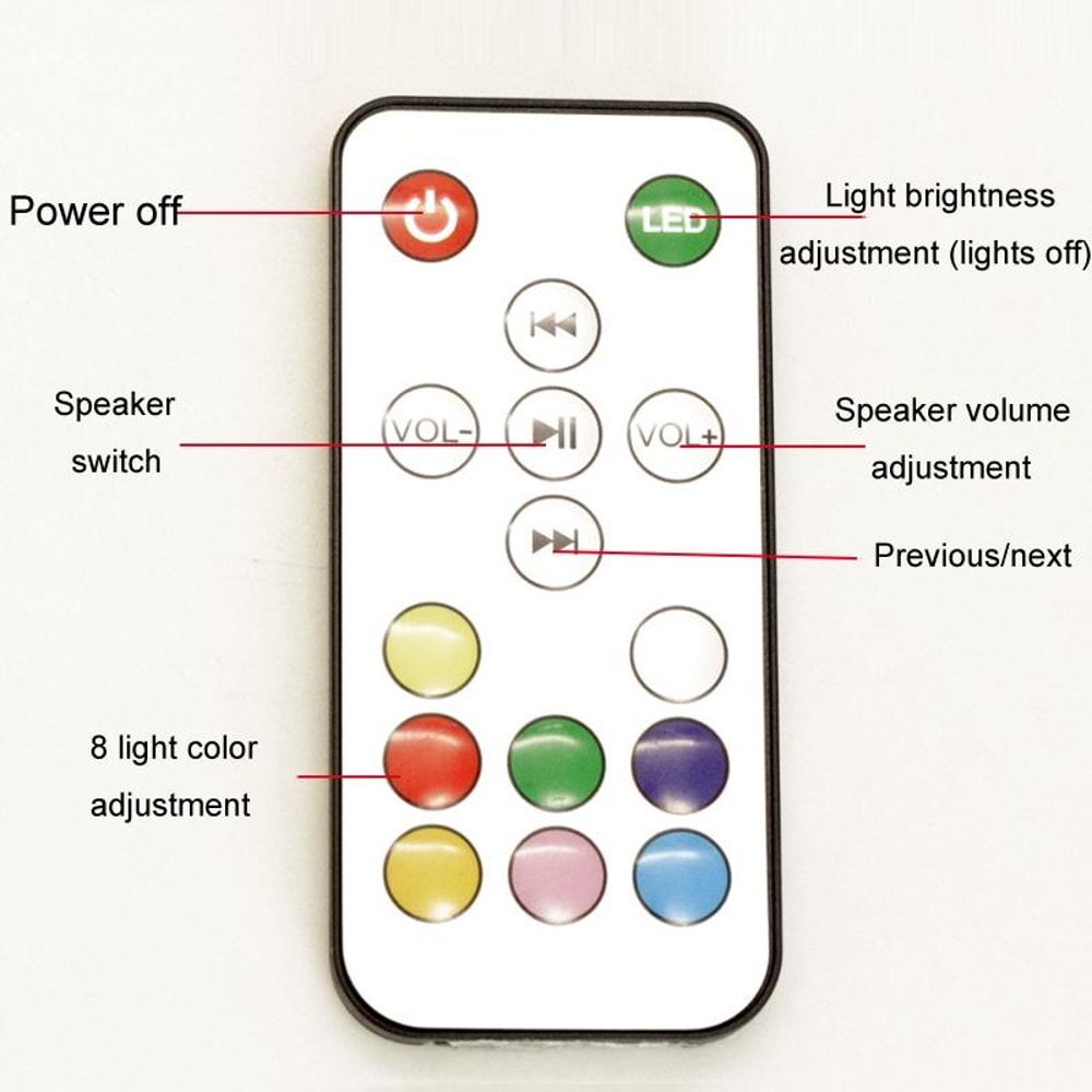 Magnetic Levitation Speaker Floating Bluetooth Speaker With Ambient Light Decor 2