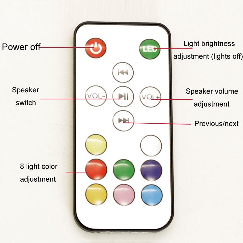 Magnetic Levitation Speaker Floating Bluetooth Speaker With Ambient Light Decor 2