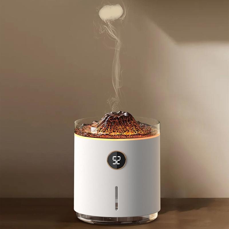 Volcano Diffuser Mini Aromatherapy Humidifier With LED Lava Effect 1