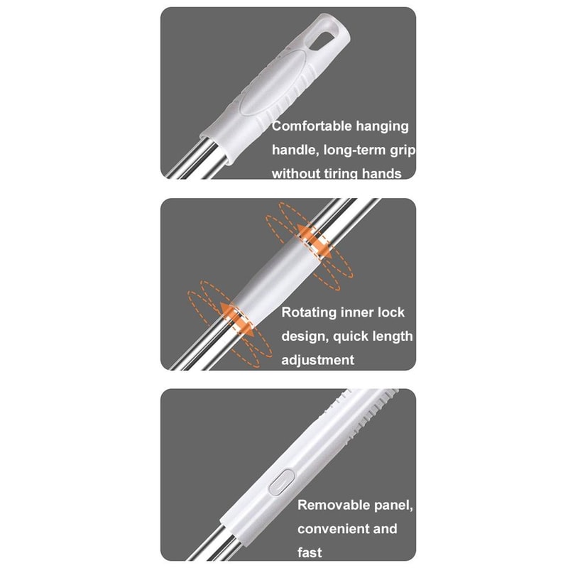 Telescopic Window Cleaner Double Sided Extendable Glass Cleaning Tool 1