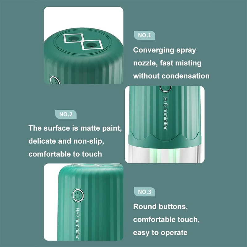 T06 Large Capacity Cool Mist Humidifier With Night Light Dual Spray Air Diffuser 5