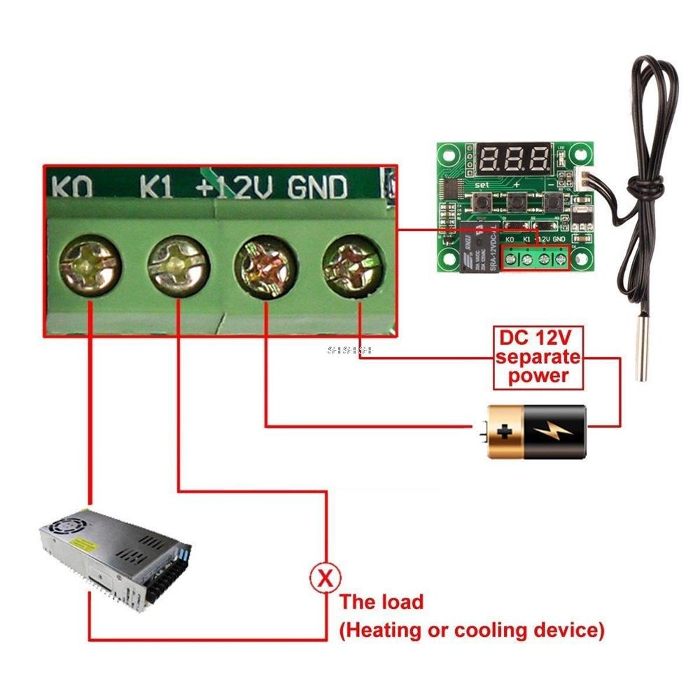 Digital Thermostat Controller Temperature Control Switch for Heating & Cooling Systems