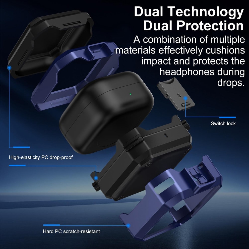 Thunder Armor Buds 4 Case Cover Shockproof Clip On Case For Buds Protective Shell 9