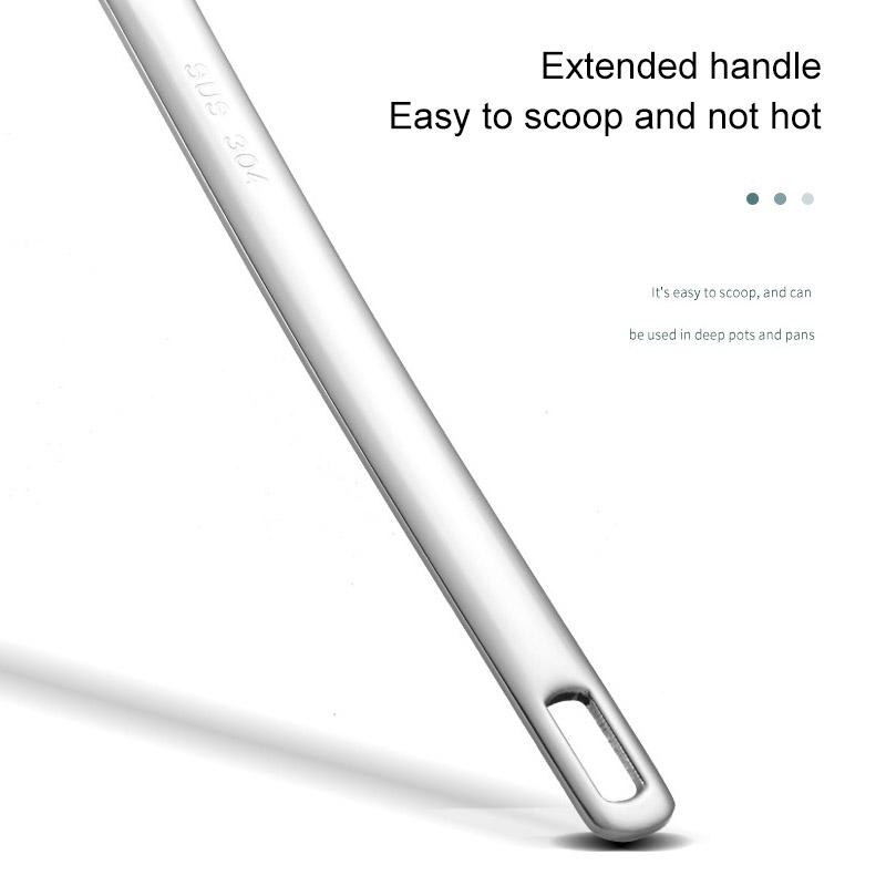 Stainless Steel HotPot Hanging Soup Ladle Skimmer Spoon for Hot Pot & Home Cooking