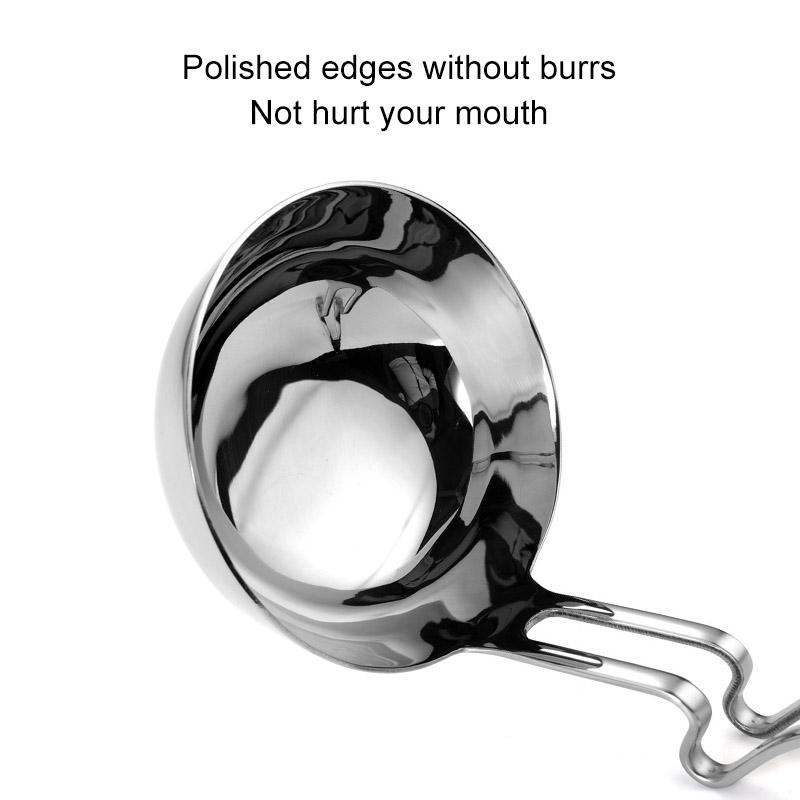 Stainless Steel HotPot Hanging Soup Ladle Skimmer Spoon for Hot Pot & Home Cooking
