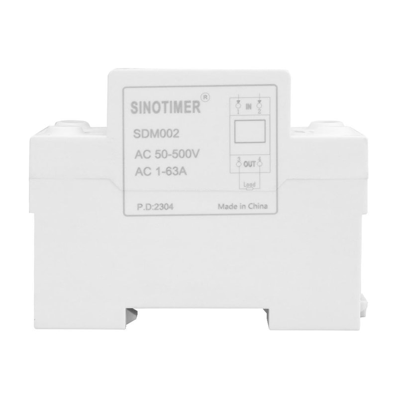 Dual Display DIN Rail Voltage Current Meter For Home Electrical Monitoring 5