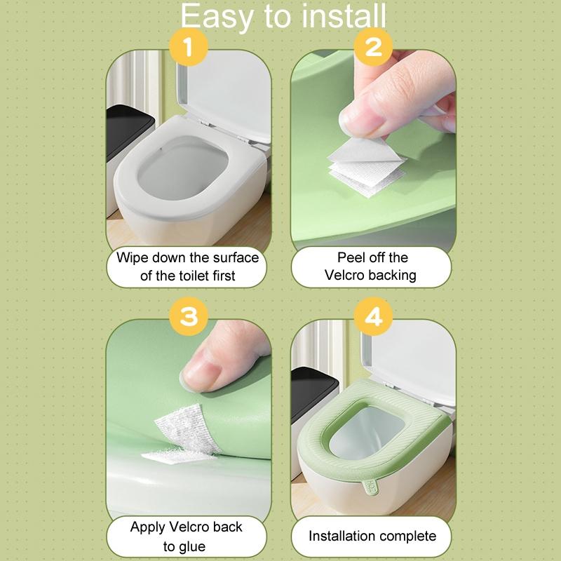 EVA Waterproof Toilet Seat Cushion Soft Washable Padded Toilet Seat Cover For Comfort Hygiene 9