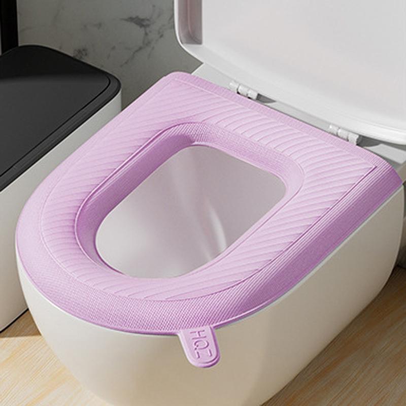 EVA Waterproof Toilet Seat Cushion Soft Washable Padded Toilet Seat Cover For Comfort Hygiene 2