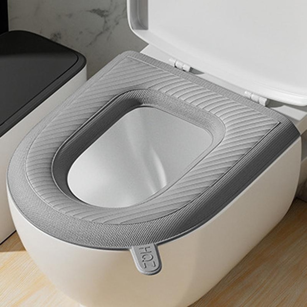 EVA Waterproof Toilet Seat Cushion Soft Washable Padded Toilet Seat Cover For Comfort Hygiene 6