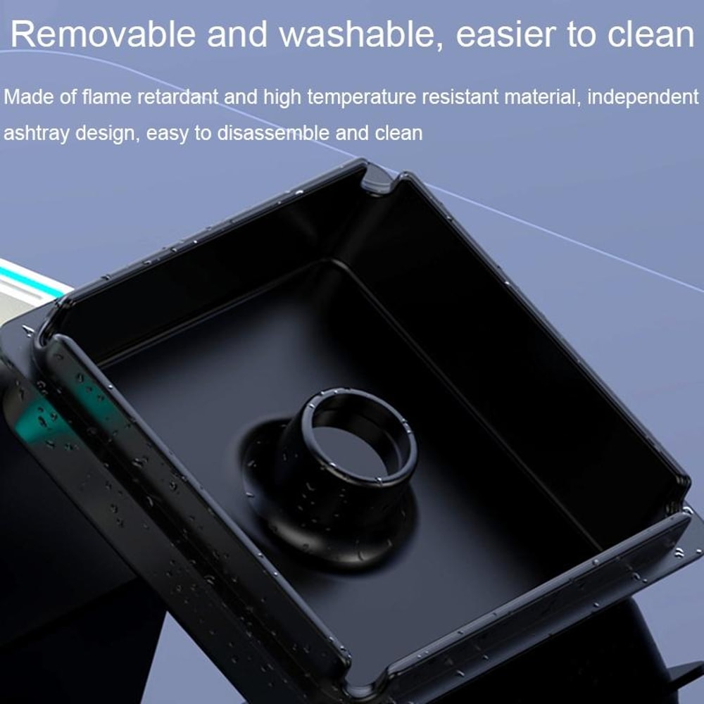 Smart Smokeless Ashtray With Negative Ion Air Purifier And Ambient Light 9