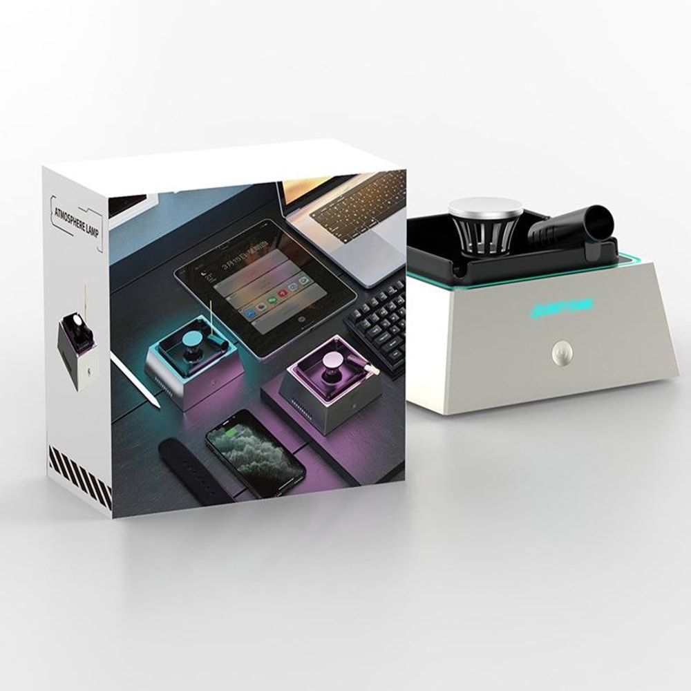 Smart Smokeless Ashtray With Negative Ion Air Purifier And Ambient Light 3