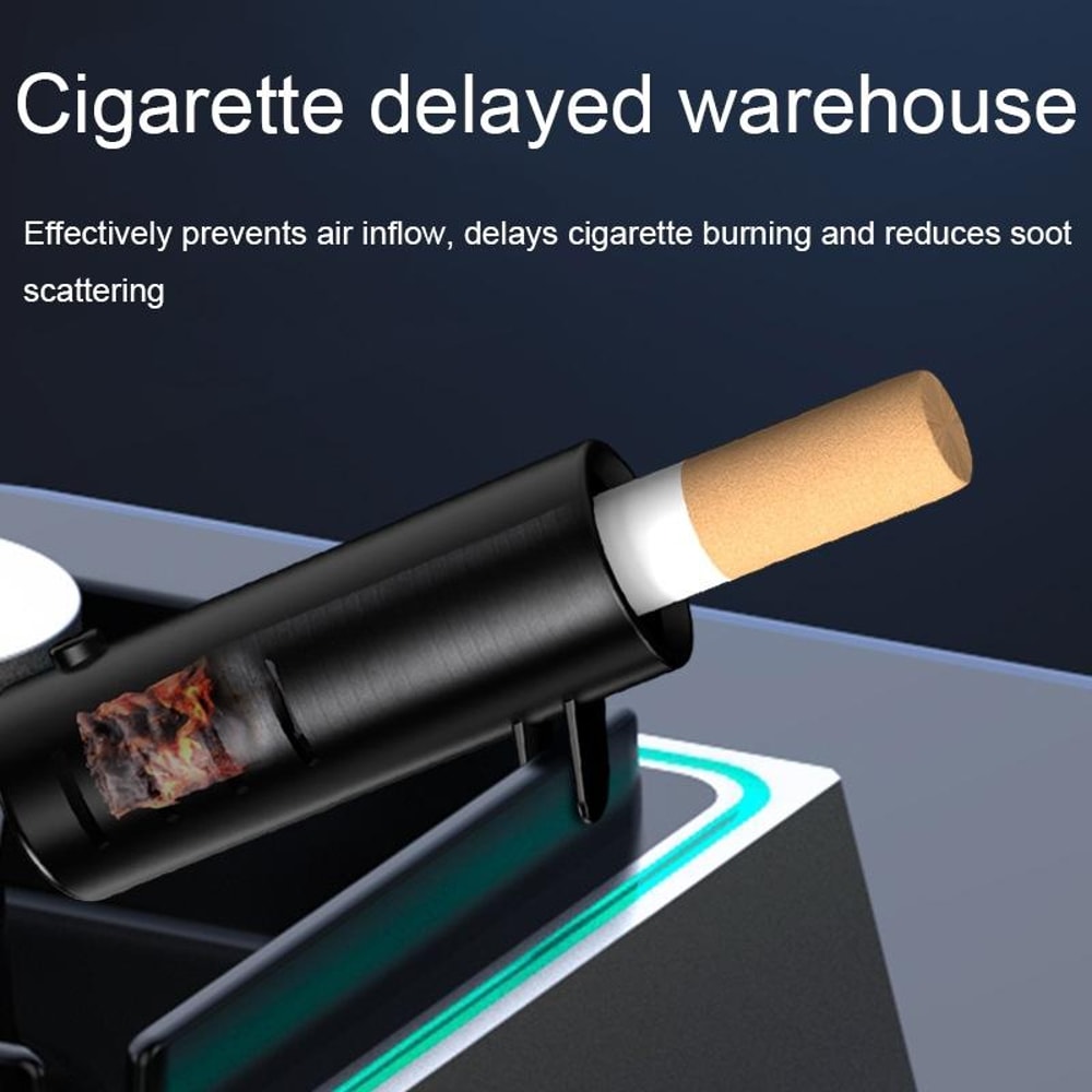 Smart Smokeless Ashtray With Negative Ion Air Purifier And Ambient Light 5