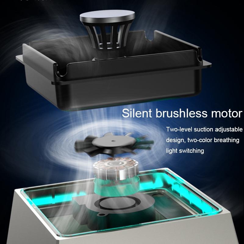 Smart Smokeless Ashtray With Negative Ion Air Purifier And Ambient Light 7
