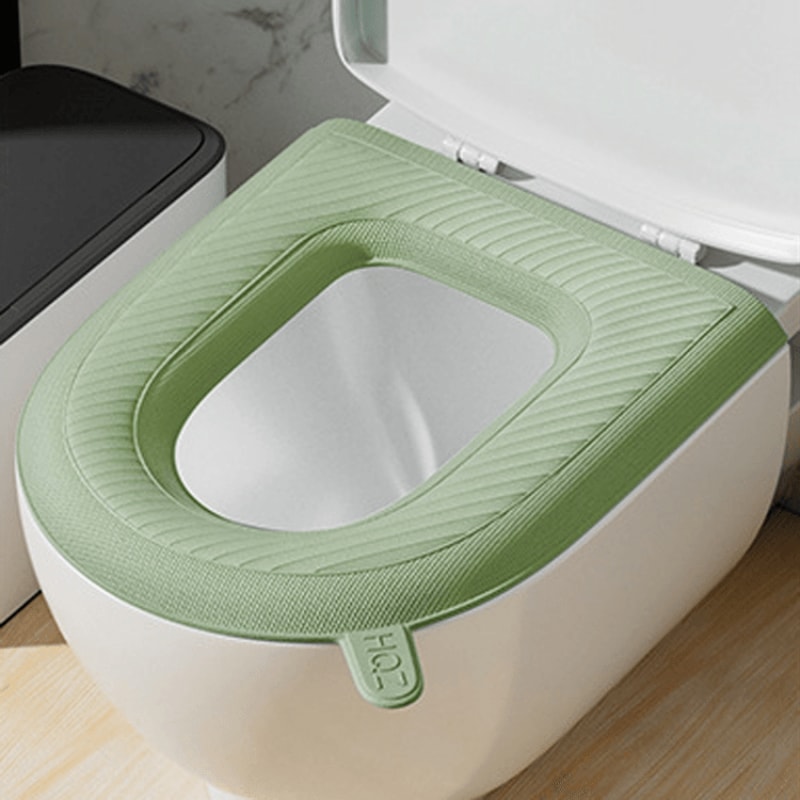EVA Waterproof Toilet Seat Cushion Soft Washable Padded Toilet Seat Cover For Comfort Hygiene 10