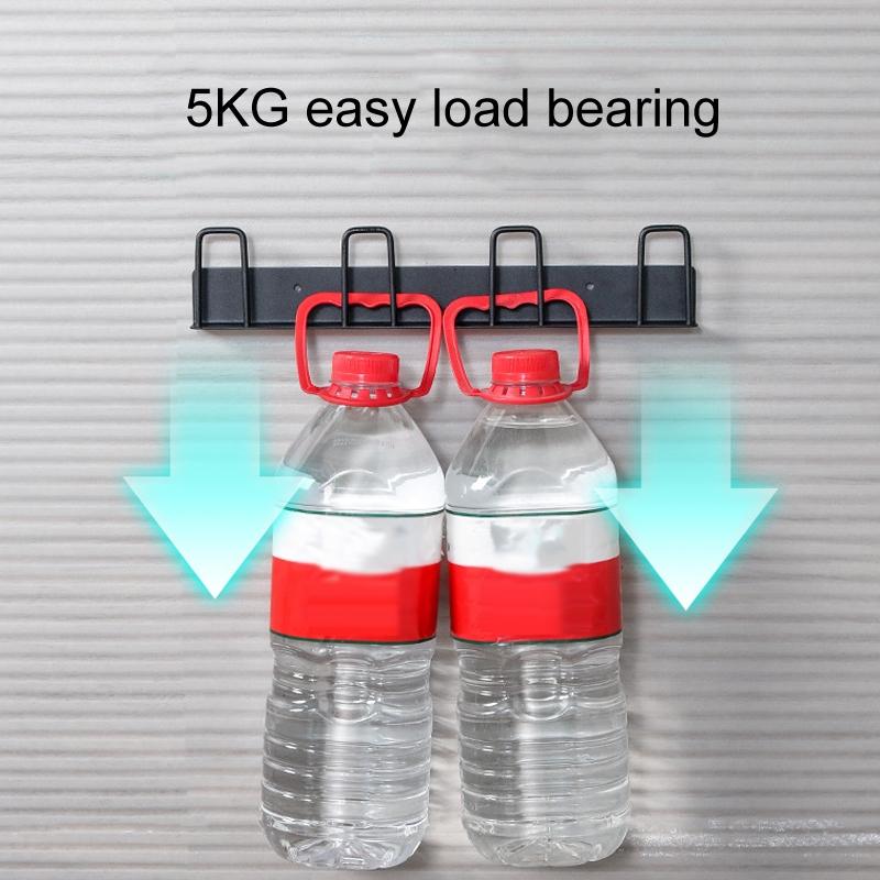 Wall Mounted Cup Holder Inverted Cup Rack No Drill Drainage Mug Organizer 5