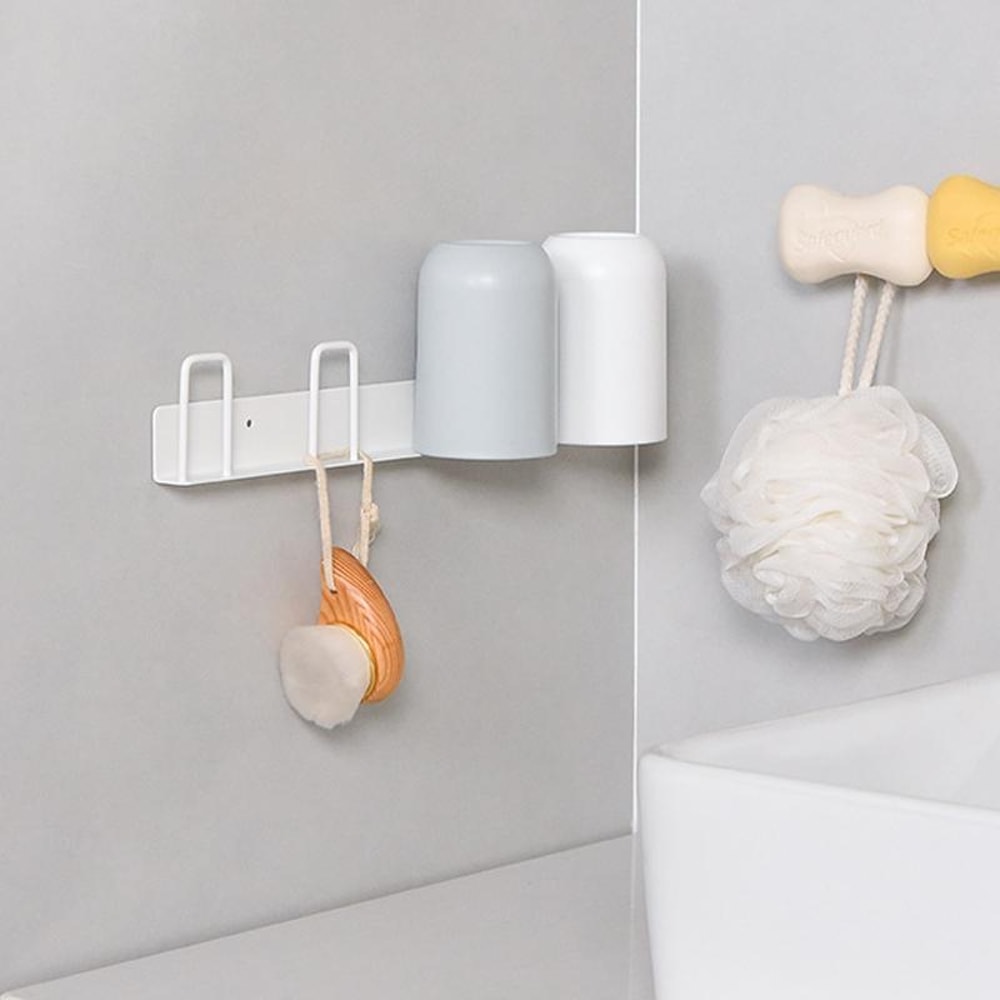 Wall Mounted Cup Holder Inverted Cup Rack No Drill Drainage Mug Organizer 6