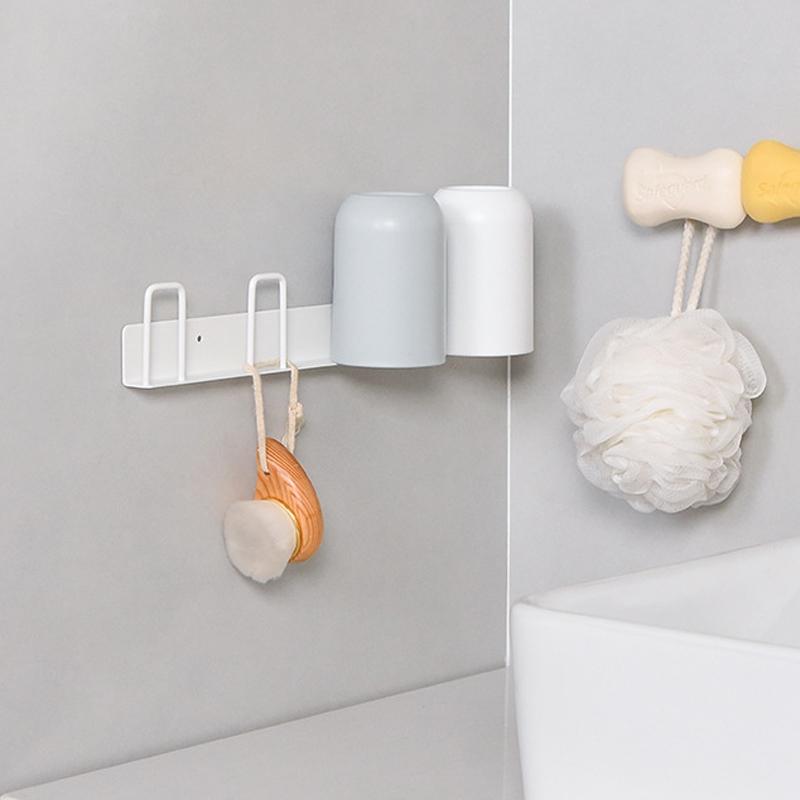 Wall Mounted Cup Holder Inverted Cup Rack No Drill Drainage Mug Organizer 6