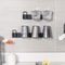 Wall Mounted Cup Holder Inverted Cup Rack No Drill Drainage Mug Organizer 7