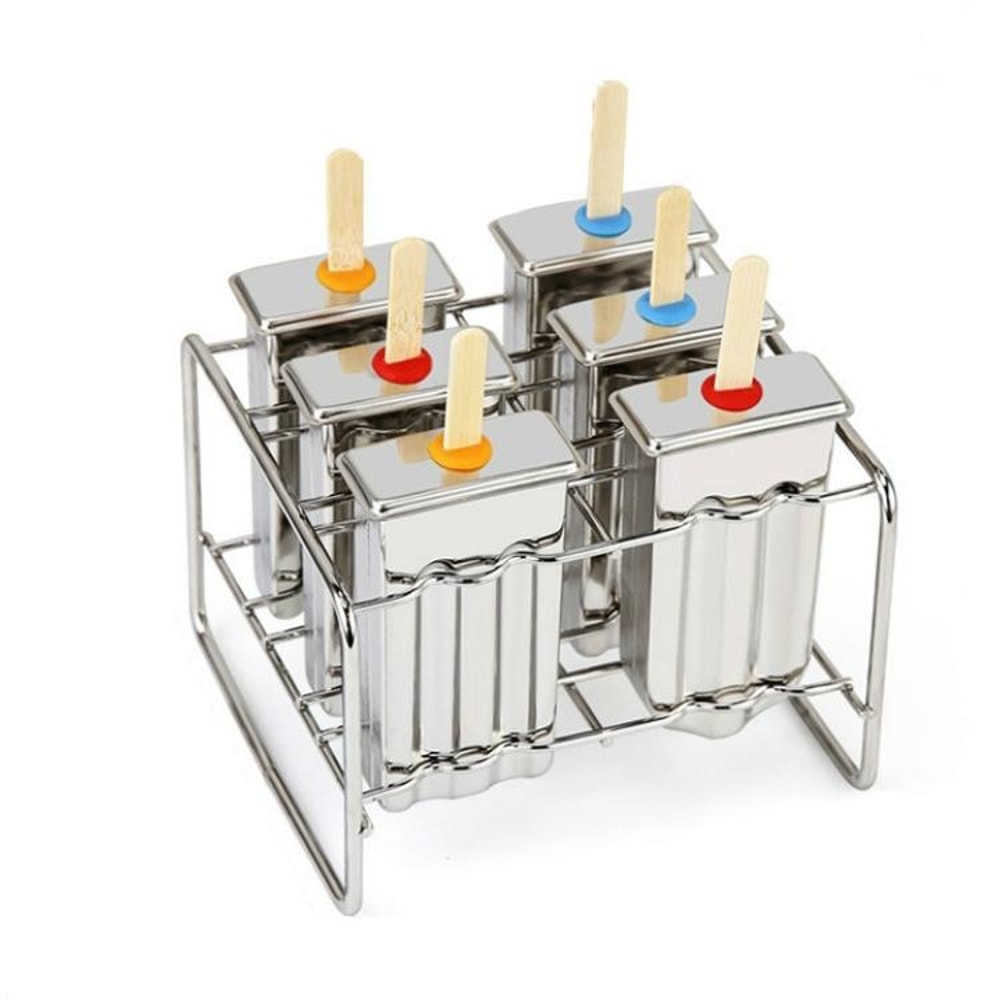 Stainless Steel Popsicle Mold DIY Ice Cream Maker Set Reusable Ice Cream & Homemade Popsicle Mold