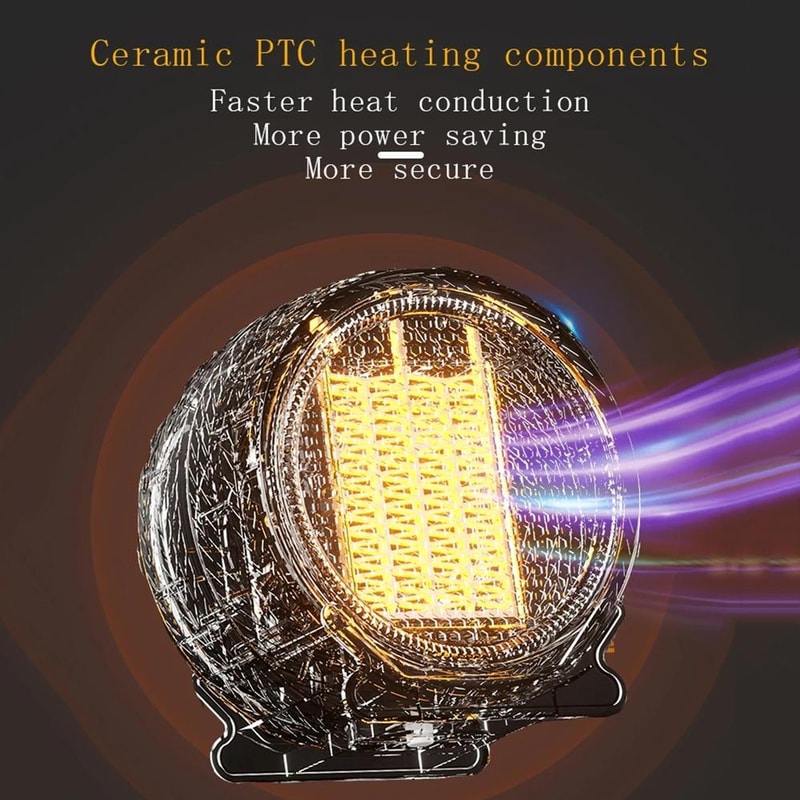 1800W Portable Electric Heater Desktop Space Heater Fast Heating Ceramic Heater With Safety Shutoff 2
