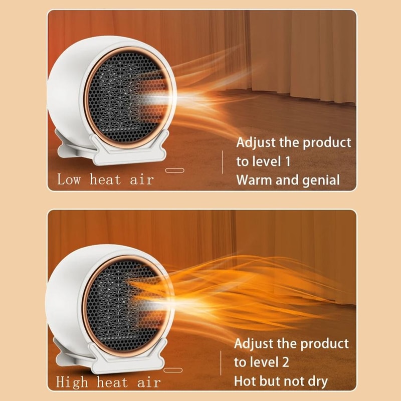 1800W Portable Electric Heater Desktop Space Heater Fast Heating Ceramic Heater With Safety Shutoff 3