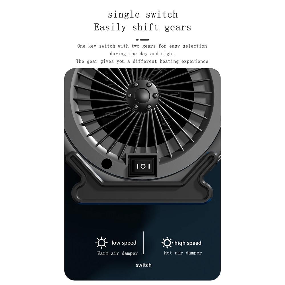 1800W Portable Electric Heater Desktop Space Heater Fast Heating Ceramic Heater With Safety Shutoff 6